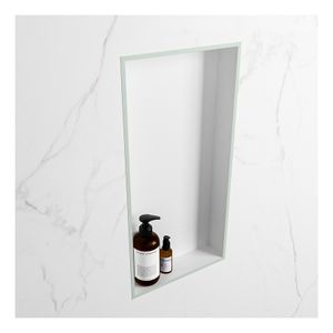 Wandnis Solid Surface Easy | In- en opbouw | 30x60x8 cm | 1 vak | Greey/Talc