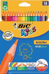 Kleurpotloden Bic Kids evolution ecolutions ass blister ÃƒÆ' 18st