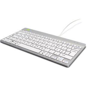 R-Go Tools Compact Break toetsenbord Wit Qwerty Portugees
