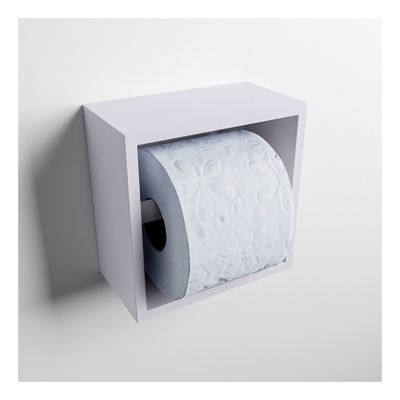 Mondiaz EASY Toiletrolhouder solid surface in- en opbouw 16x16 cm kleur Cale