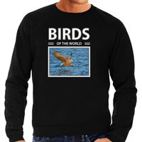 Zeearend foto sweater zwart voor heren - birds of the world cadeau trui roofvogel liefhebber 2XL  -