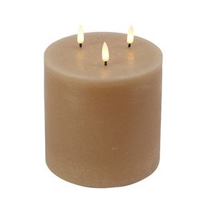 Stompkaars rustiek Lyon Beige 3 lampjes
