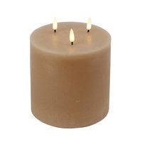 Stompkaars rustiek Lyon Beige 3 lampjes