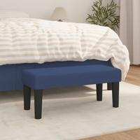 Bankje 70x30x30 cm stof blauw Bankje 70x30x30 cm stof blauw