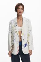 Blazer met strepen - WHITE - L