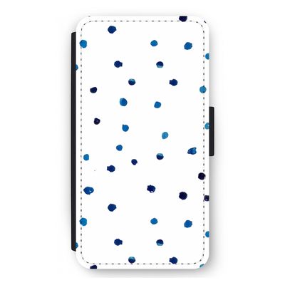 Blauwe stippen: iPhone 12 mini Flip Hoesje