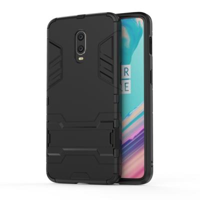 Schokbestendige PC + TPU Case voor ?? 7/??6T met houder (zwart)