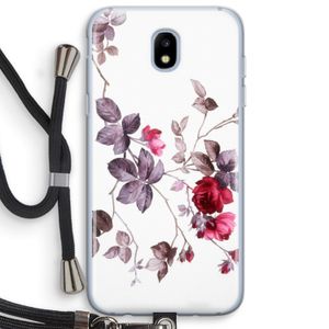 Mooie bloemen: Samsung Galaxy J5 (2017) Transparant Hoesje met koord
