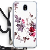 Mooie bloemen: Samsung Galaxy J5 (2017) Transparant Hoesje met koord