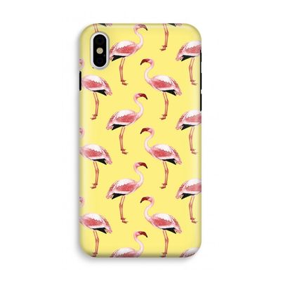 Flamingo's geel: iPhone X Tough Case