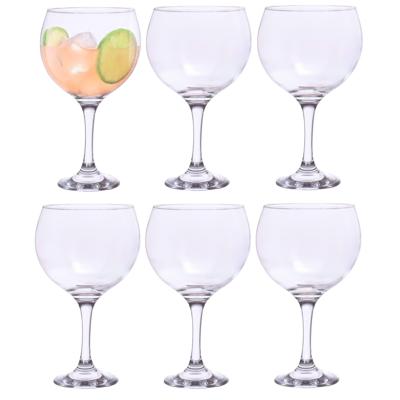 Alessandro Gin/tonic Cockailglazen - 6x stuks - glas - 600 ml - H20 cm