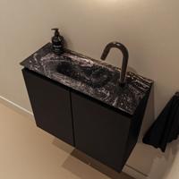 Toiletmeubel Mondiaz Ture Dlux | 60 cm | Meubelkleur Urban | Eden wastafel Lava Midden | 1 kraangat