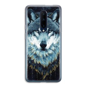 Darkness Wolf: OnePlus 7 Pro Transparant Hoesje
