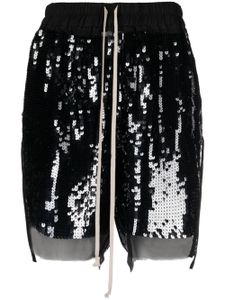 Rick Owens short de sport à sequins - Noir