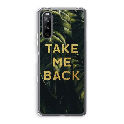 Take me back: Sony Xperia 10 III Transparant Hoesje