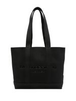 Alexander Wang sac cabas nervuré à plaque logo - Noir