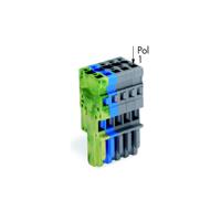 WAGO 769-105/000-039 Connector, female Groen, Geel, Blauw, Grijs 50 stuk(s) - thumbnail