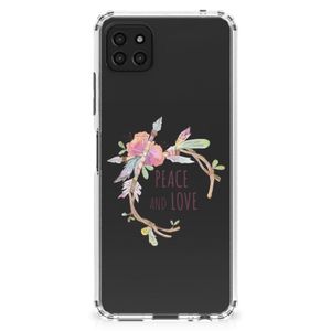 Samsung Galaxy A22 5G Stevig Bumper Hoesje Boho Text