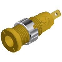 SKS Hirschmann MSEB 2610 F 2,8 Au Veiligheids-labconnector, female Bus, inbouw verticaal Stift-Ø: 2 mm Geel 1 stuk(s)