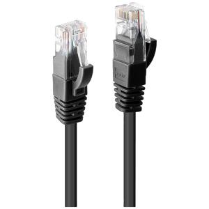 LINDY 48079 RJ45 Netwerkkabel, patchkabel CAT 6 U/UTP 3.00 m Zwart 1 stuk(s)