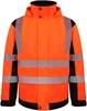 Korntex KX812 Premium Printable Hi-Vis Softshell Safety Jacket Copenhagen - Signal Orange/Black - S