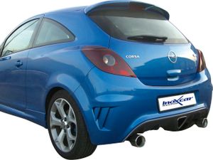 InoxCar uitlaat passend voor Opel Corsa D 1.6 OPC (192pk) 2006- Links/Rechts 102mm Racing IXTWOP10102