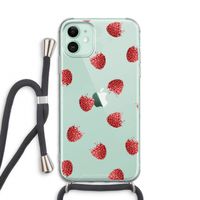 Framboosjes: iPhone 11 Transparant Hoesje met koord