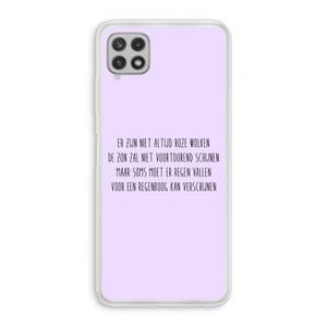 Regenboog: Samsung Galaxy A22 4G Transparant Hoesje