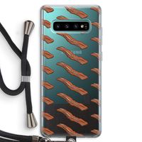 Bacon to my eggs #2: Samsung Galaxy S10 Plus Transparant Hoesje met koord