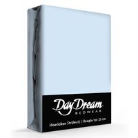 Day Dream Hoeslaken Katoen Licht Blauw-160 x 200 cm - thumbnail