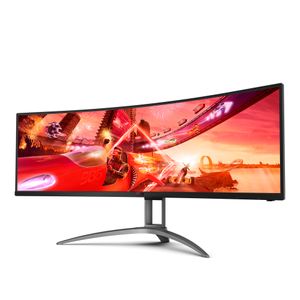 AOC B2 AG493UCX2 computer monitor 124 cm (48.8") 5120 x 1440 Pixels Quad HD LED Zwart