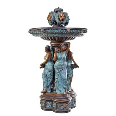A BRONZE FOUNTAIN FOUR SEASONS