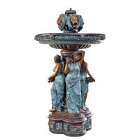 A BRONZE FOUNTAIN FOUR SEASONS