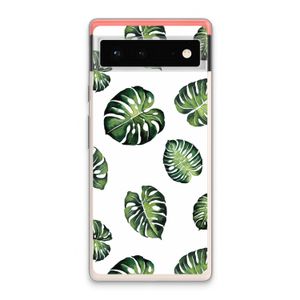 Tropische bladeren: Google Pixel 6 Transparant Hoesje