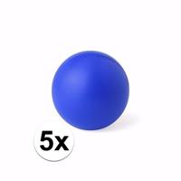 Anti stressballen Relaxman - 5x - blauw - 6 cm - Mindfullness - Relax - Ontspannen artikelen