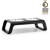 MiaCara MiaCara Desco Cat Food Tray Ash Black - thumbnail