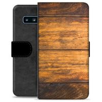 Samsung Galaxy S10 Premium Wallet Hoesje - Hout