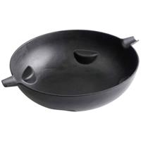 tepro Garten Guss-Wok-Einleger Wok Gietijzeren pan-inzet Zwart