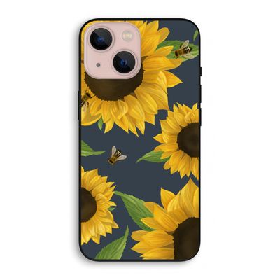 Sunflower and bees: iPhone 13 mini Biologisch afbreekbaar hoesje