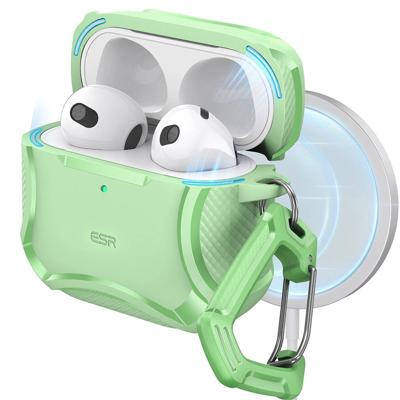AirPods 4 Cyber Tough Case (HaloLock) - Mint Green