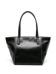 BY FAR sac cabas Bar en cuir - Noir