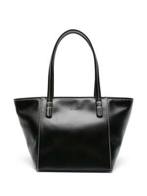 BY FAR sac cabas Bar en cuir - Noir