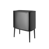 Brabantia Bo Touch Bin Afvalemmer - 3x11 liter - 3 kunststof binnenemmers - confident grey 233586