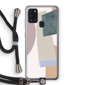 Lindo: Samsung Galaxy A21s Transparant Hoesje met koord