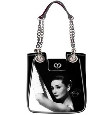 Audrey Hepburn Grote Vinyl Tas Audrey Hepburn Grote Vinyl Tas