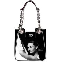 Audrey Hepburn Grote Vinyl Tas - thumbnail