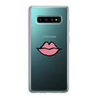 Kusje: Samsung Galaxy S10 Plus Transparant Hoesje - thumbnail