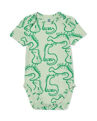 HEMA Romper Katoen Met Stretch Dino Groen (groen)