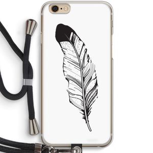 Pluim: iPhone 6 / 6S Transparant Hoesje met koord