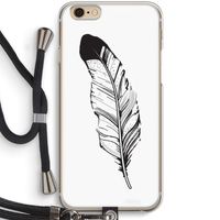 Pluim: iPhone 6 / 6S Transparant Hoesje met koord